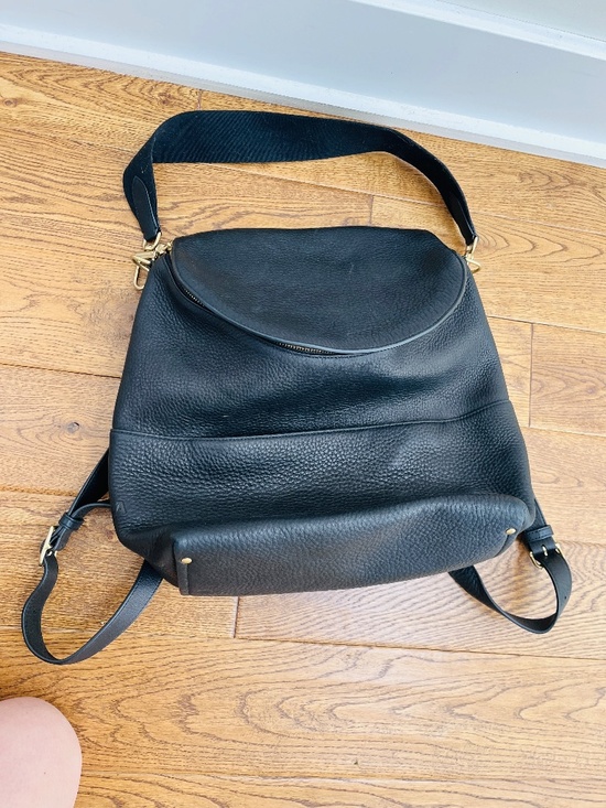 Shinola Handbags - In Mint Condition Black Shinola Leather Backpack - Convertible Pocket Backpack.